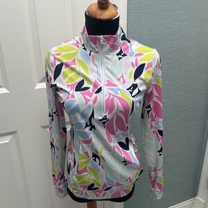 Tommy Bahama Pastel Leaf Print Top